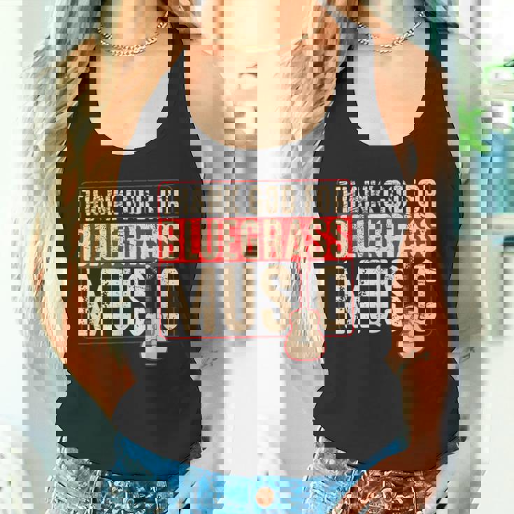 Bluegrass ミュージックギタープレーヤー 面白いバンジョー楽器 タンクトップ