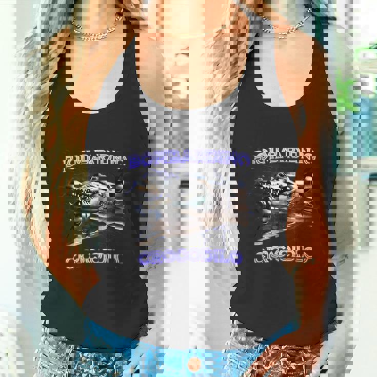 Bombardino Crocodilo Bootleg Brainrot イタリアン ブレイン ミーム タンクトップ