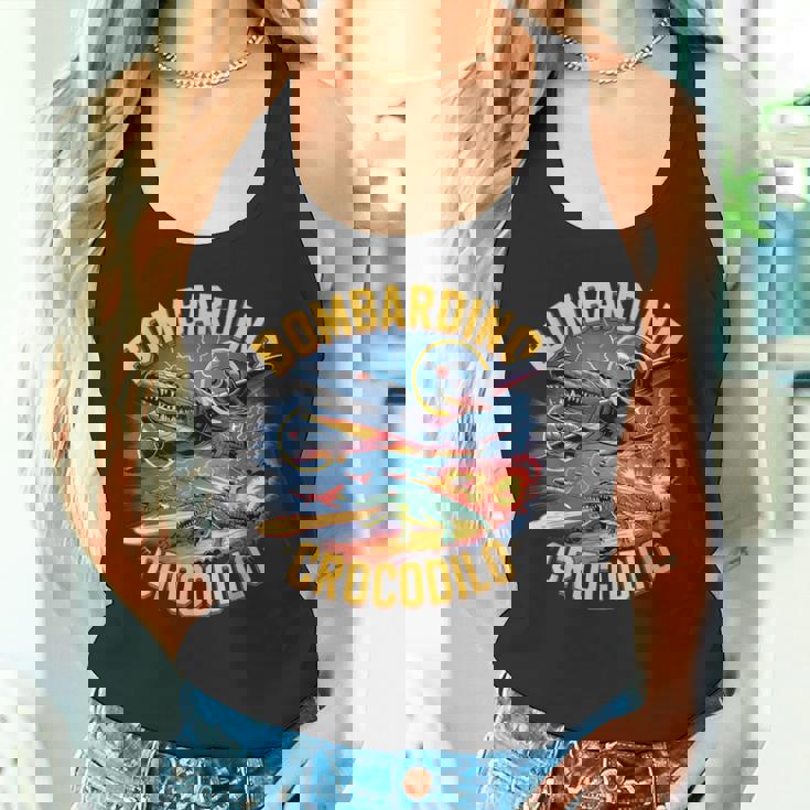 Bombardino Crocodilo Italian Brainrot タンクトップ