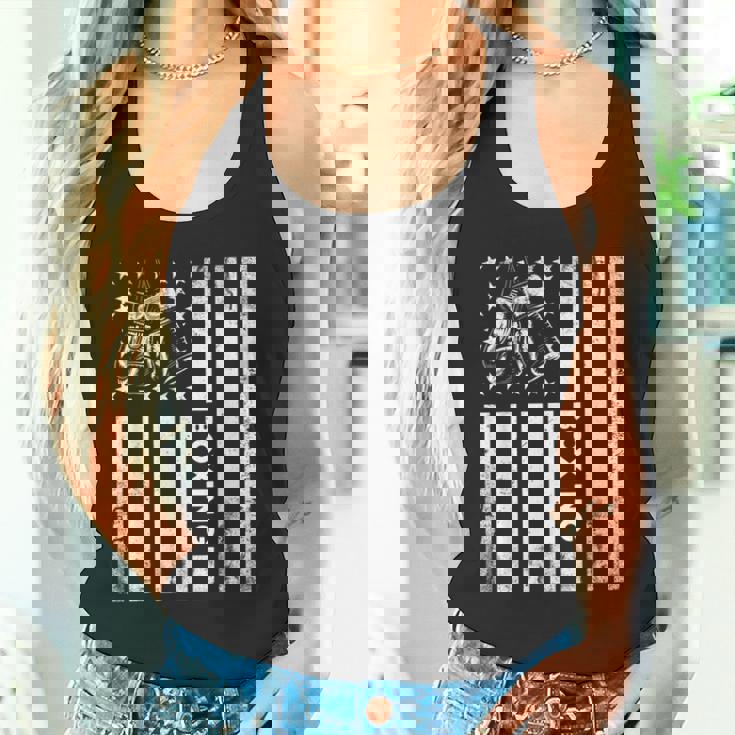 Boxerintage Boxing American Flag Boxing Distressed タンクトップ