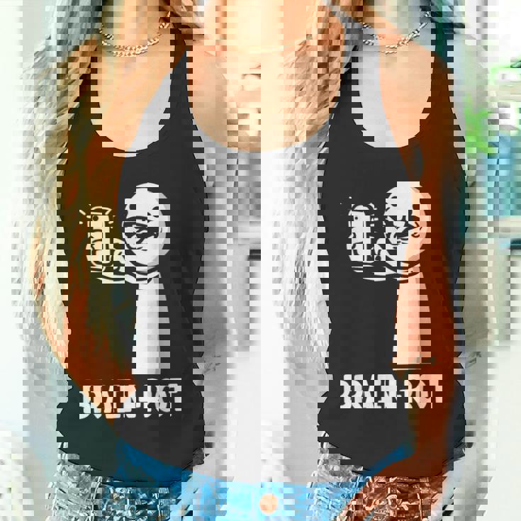 Brain Rot シャツ Word Of The Yeartickman Brainrot タンクトップ