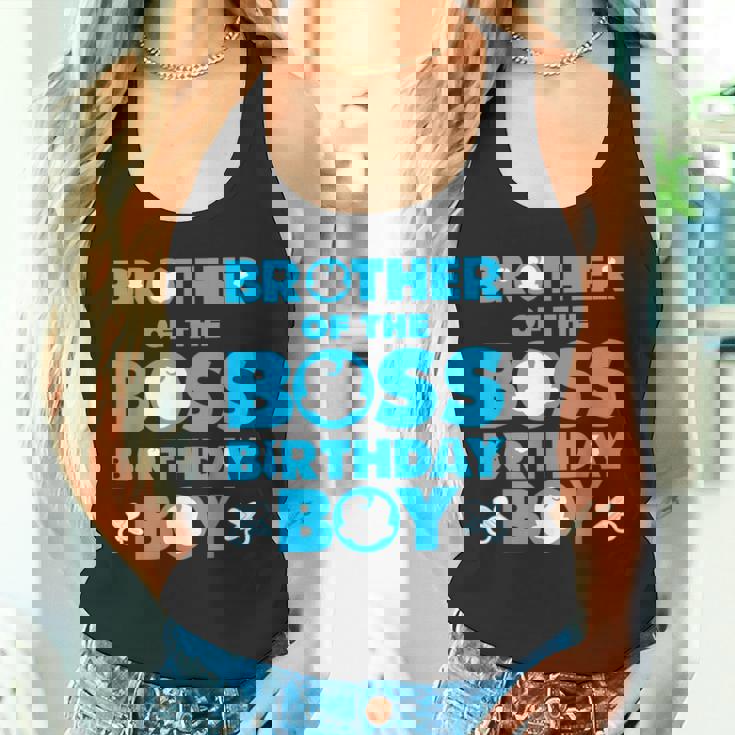 Brother Of The Boss 誕生日 男の子 赤ちゃん 家族 デコレーション タンクトップ