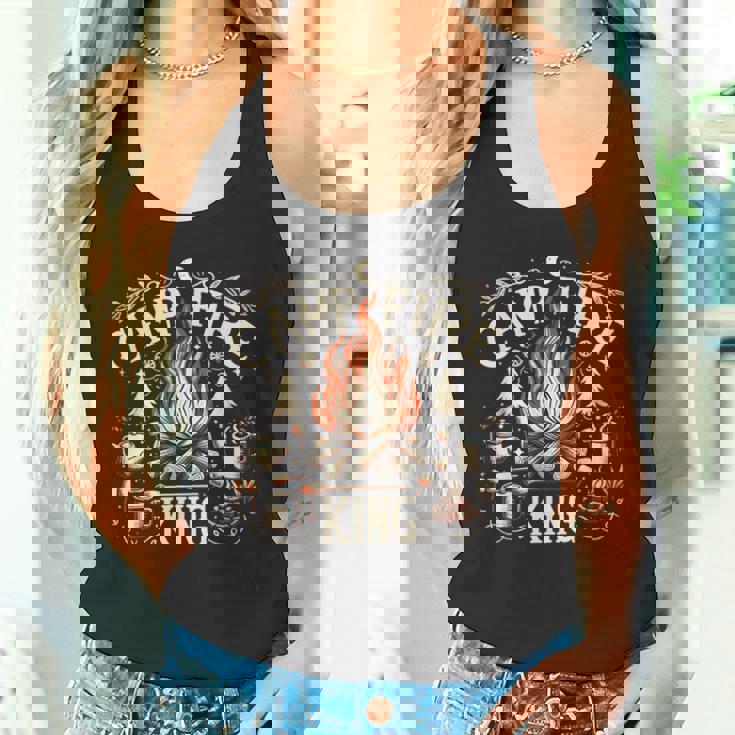 Campfire King おもしろキャンプギフト 焚き火 タンクトップ