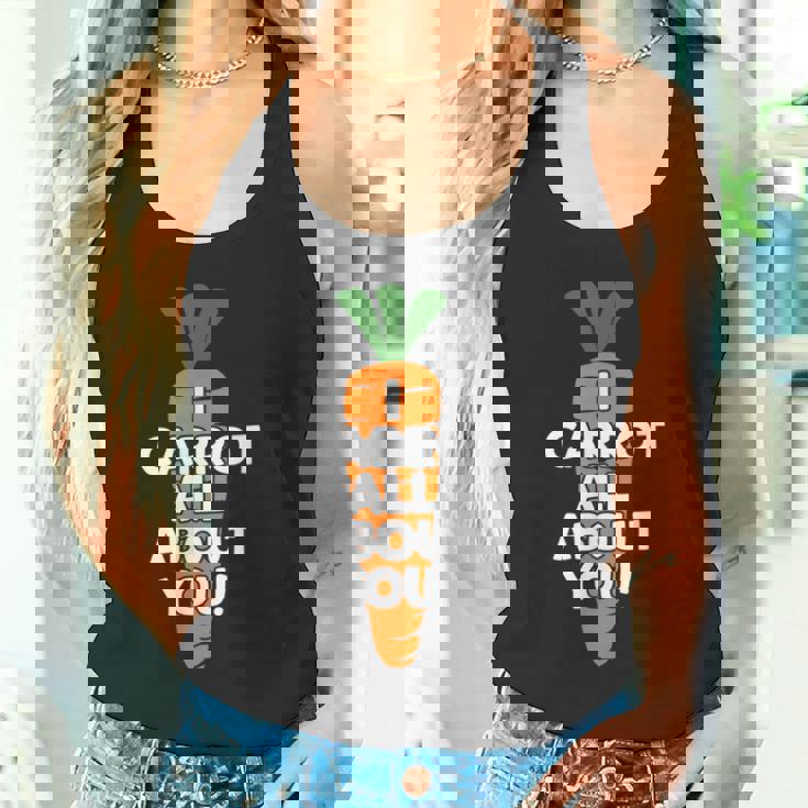 I Carrot All About You 面白い 野菜しゃれ 野菜愛好家 タンクトップ