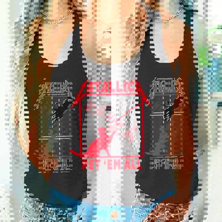 Catallica Pet 'Em All ファニーキャットtシャツ タンクトップ