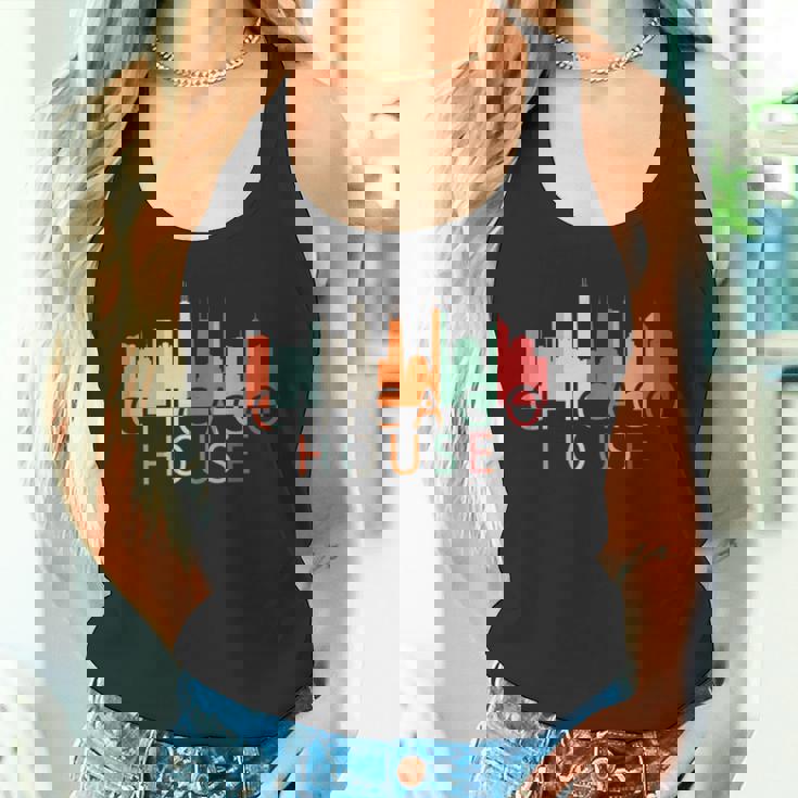 Chicago House Music レトロ ヴィンテージ シャツ ラブ シカゴ タンクトップ