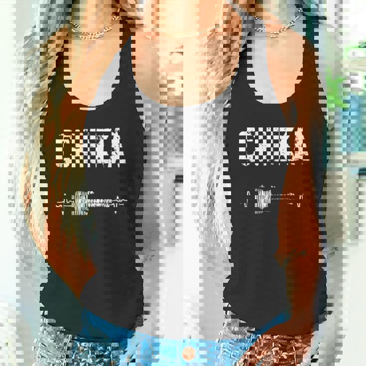 Chika ギター ハートビート 音楽 ギタリスト レトロ ヴィンテージ タンクトップ