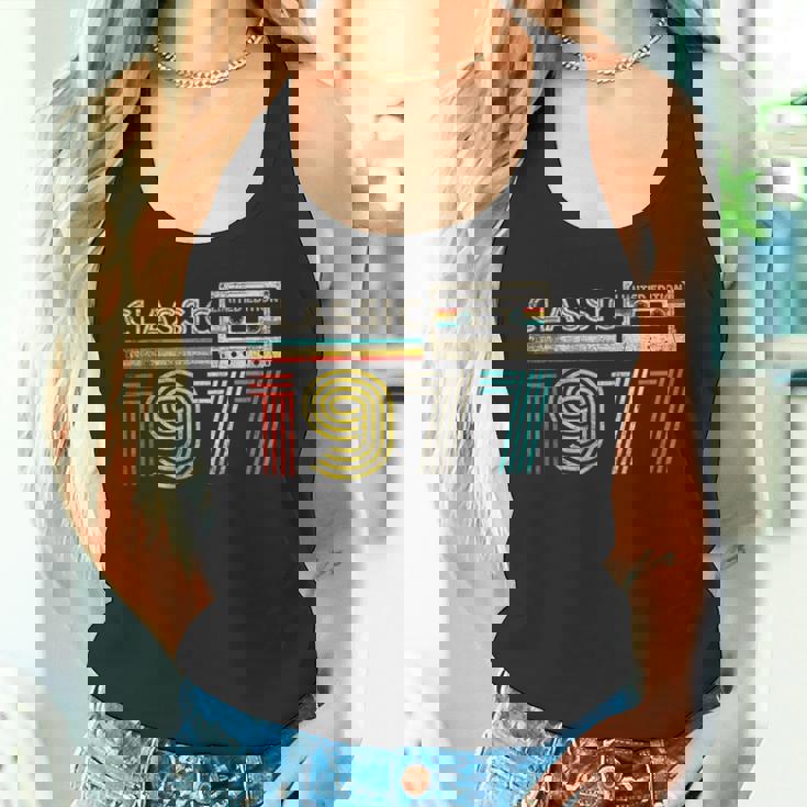 Classic 1977 Retro Birthday Idea 1977 Cassette Tapeintage タンクトップ