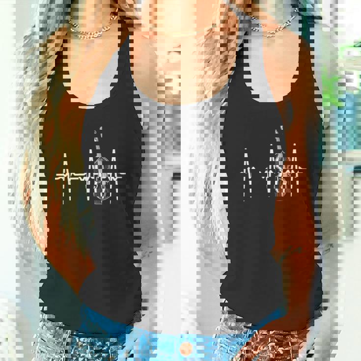 Contrabajo Heartbeat Doble Contrabajo Amante De Contrabajo Camiseta sin mangas