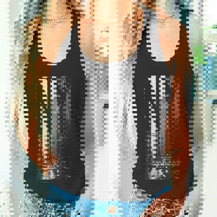 Cool New York City Abstractkyline & New York タンクトップ