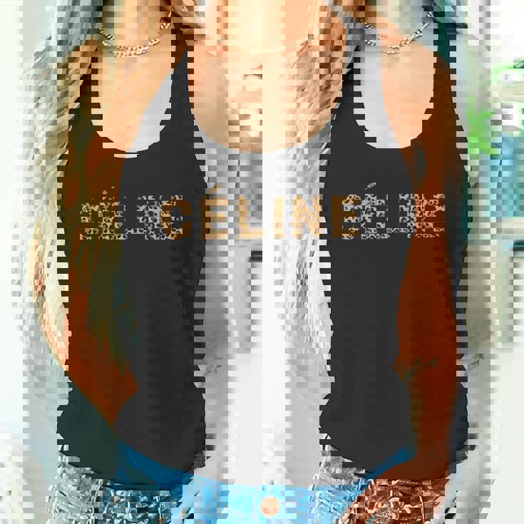 Céline レオパード こんにちは私の名前は、名です タンクトップ