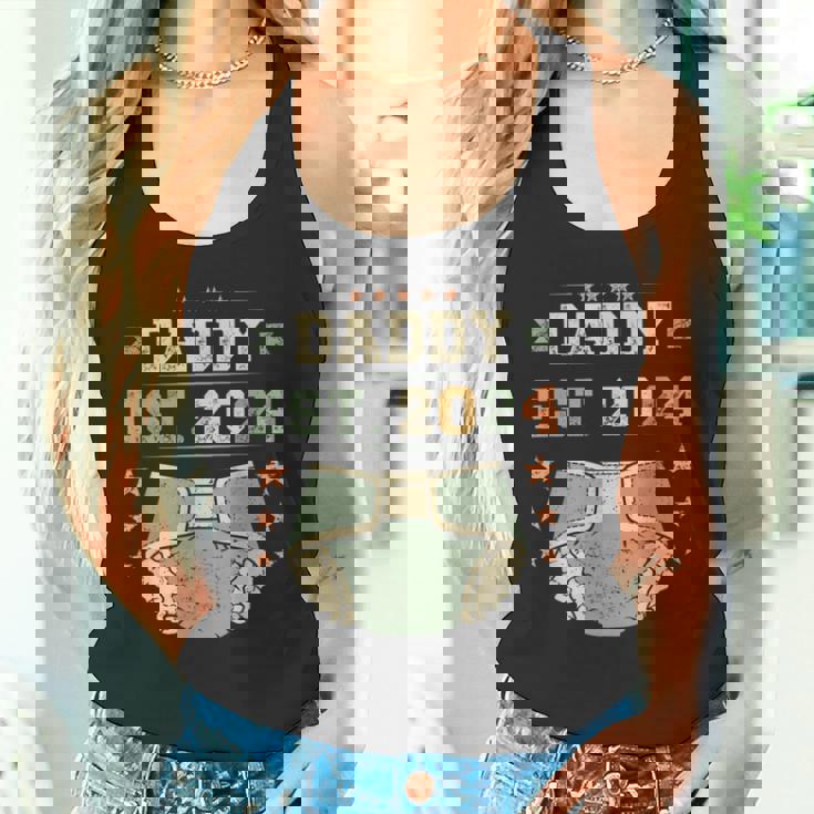 Daddy Est 2024 年生パパ 新米パパ 初めてのパパ 若いパパ タンクトップ