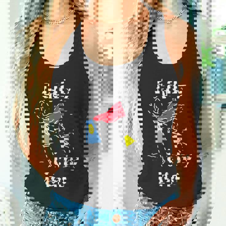 Daddy Is My Herouper Dad 手描き タンクトップ