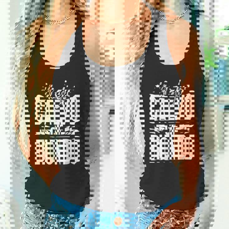 Divertente Papà Calvo Meglio Calvo Che Biondo Canotta