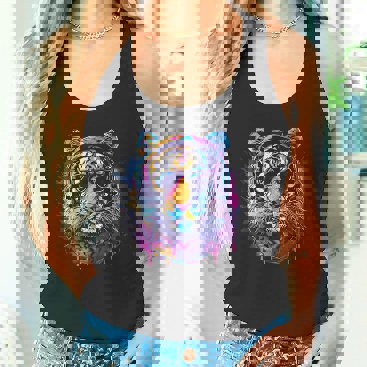 Dj Tiger ミュージックヘッドフォン 音楽プロデューサー ハウス ビートメーカー タンクトップ