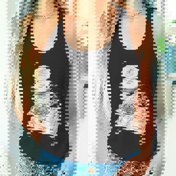 Dj Turntable 1210 Mk2 Exploded Blueprint タンクトップ