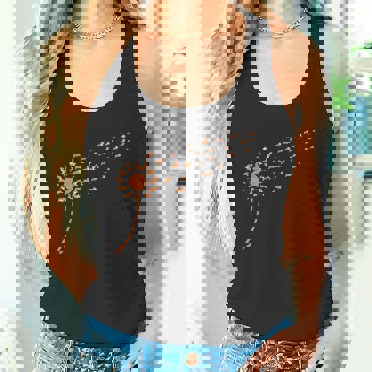 Dog Lovers 風に吹くタンポポのコーギー タンクトップ