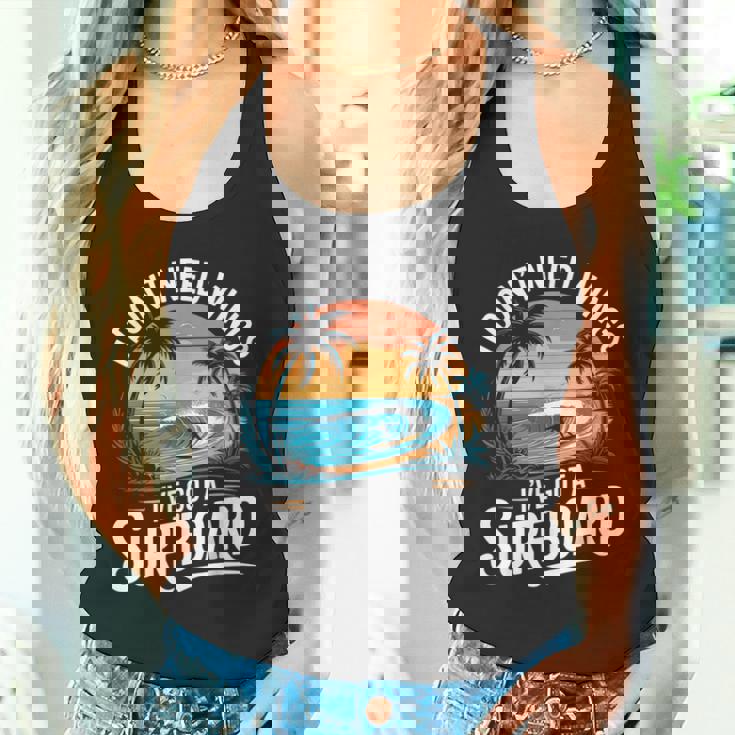 I Don't Need Wings I Have Aurfurfboard For Men タンクトップ