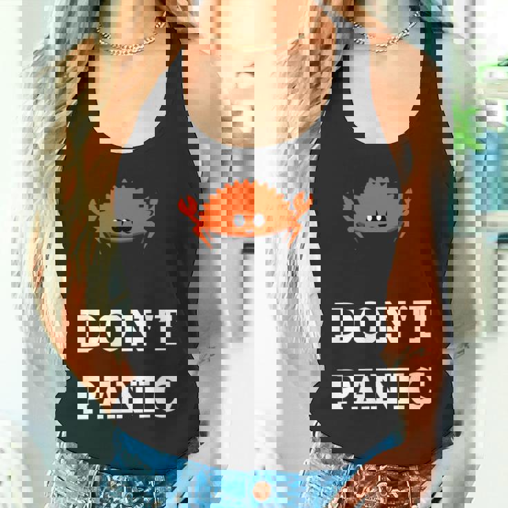 Don't Panic Rustacean Ferris The Crab Rustプログラミング 長袖tシャツ タンクトップ