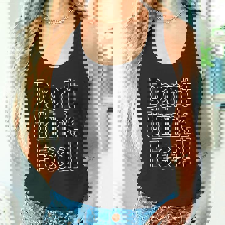 Don't Think Feel！考えるな、感じろ！（Big フォント）【オタt】映画 名言 セリフ 面白い言葉 タンクトップ