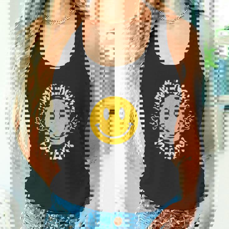 Don't Worry We Be Happymile Face レトロ グルービー 70年代 タンクトップ