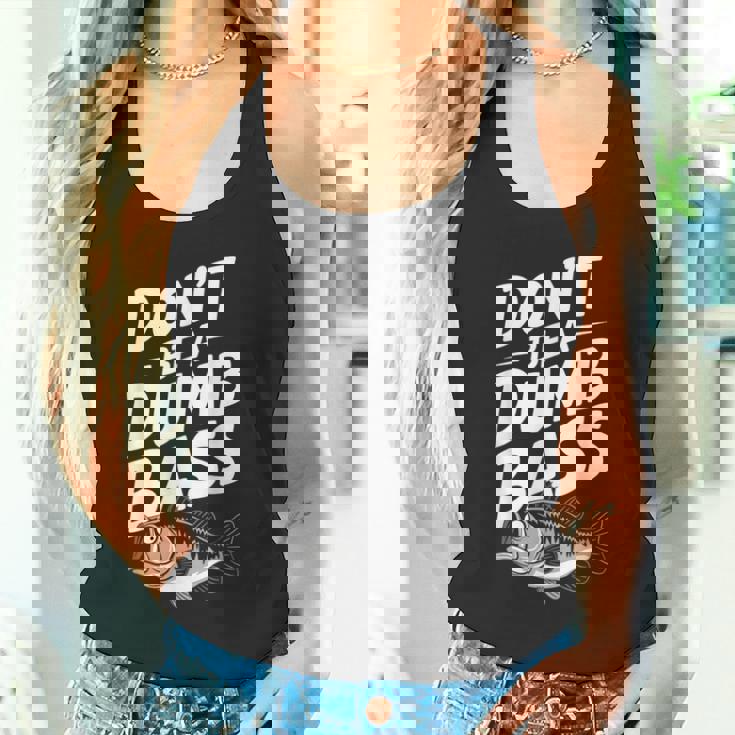 Don’T Be A Dumb Bass Fishing Lover タンクトップ