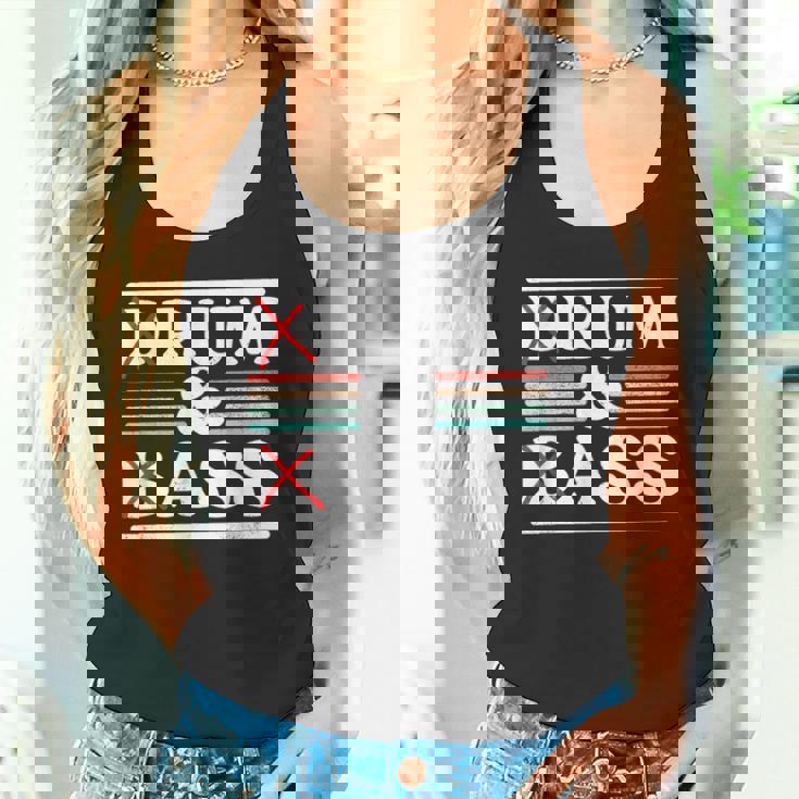 Drum & Bass Rum & Ass Retrointageibes Team タンクトップ