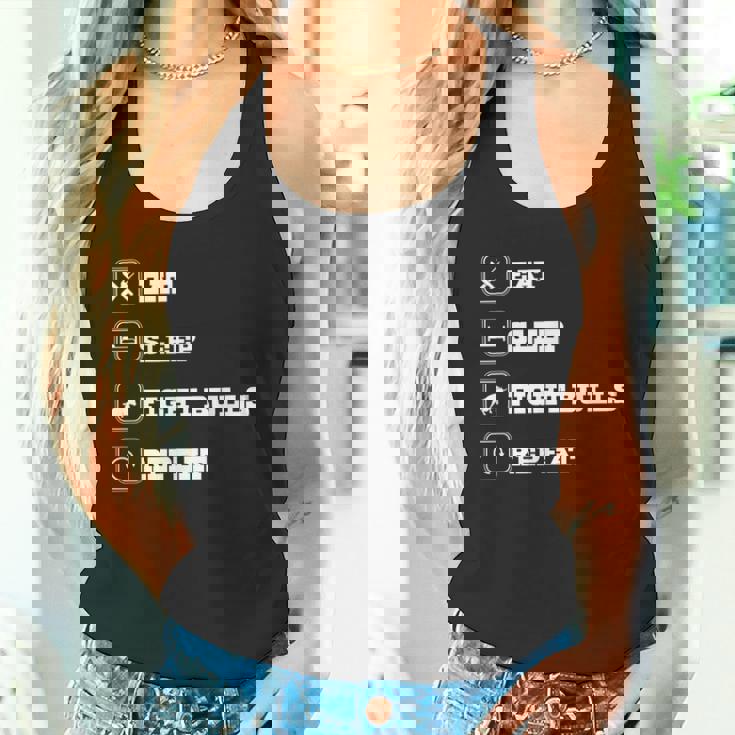 Eatleep Fight Bulls Repeat Bullsシリーズ ロデオクラウン タンクトップ