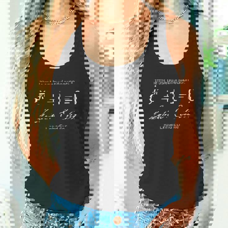 Euler's Identity 「最も美しい方程式」代数 タンクトップ