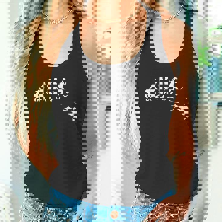 Evolution スキューバダイビング パシフィックオーシャン愛好家とシーダイバー タンクトップ