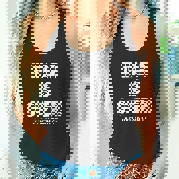 Exclusive War Is Over 限定版 ブラック If You Want It タンクトップ