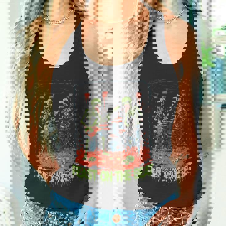 Feast On The Beat ゾンビバンド ハロウィン ロックンロール タンクトップ