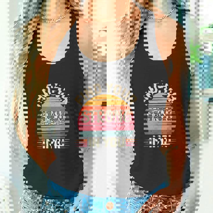 Find Yourtrong In You インスピレーションによる改善 タンクトップ