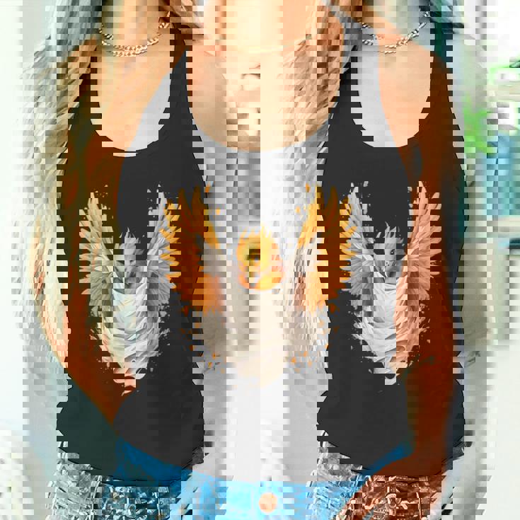 Firebird Reborn Rejuvenation 神話の鳥 アートワーク フェニックス タンクトップ