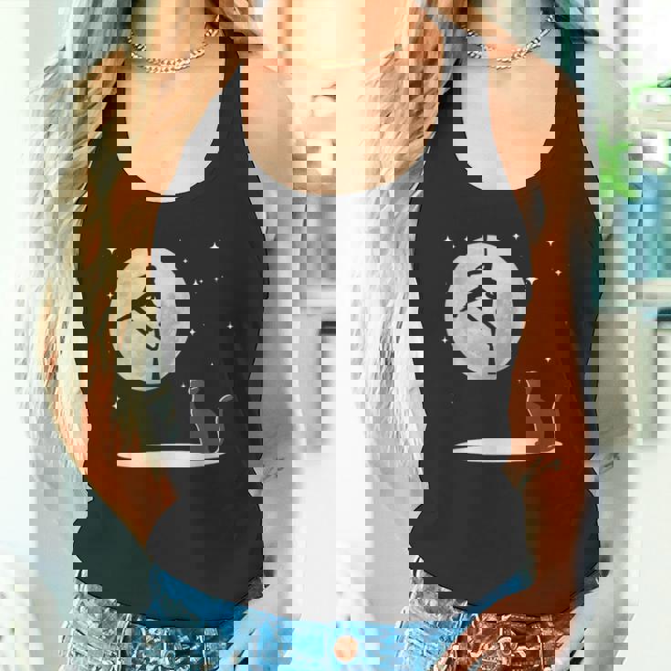 Fly Aerial ヨガハンモックシルク 星と月 猫 猫好き タンクトップ