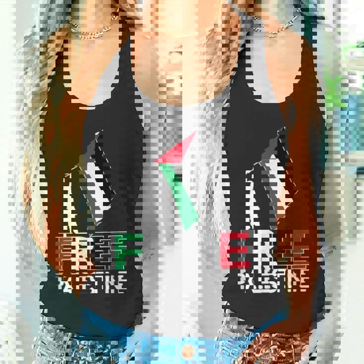 Free Palestine パレスチナ国旗 フリーガザtシャツ タンクトップ