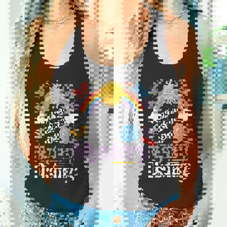 Ask Me About My Mystery Discharge アダルトユーモアジョーク タンクトップ