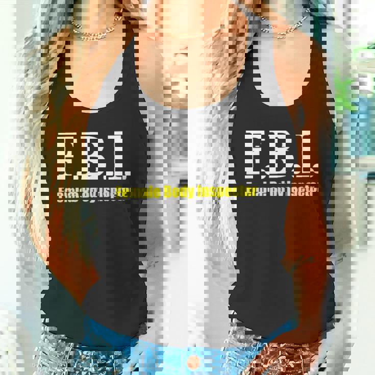 メンズ Fbi Female Body Inspector Meme Novelty Apparel タンクトップ