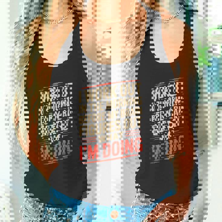 Gym Workout Weightlifting Humor Fitness Training Gear タンクトップ