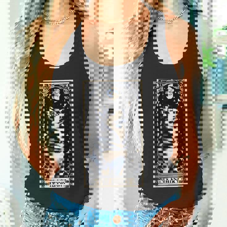 The Husky タロットカード メンズ レディース キッズ シベリアンハスキー タンクトップ