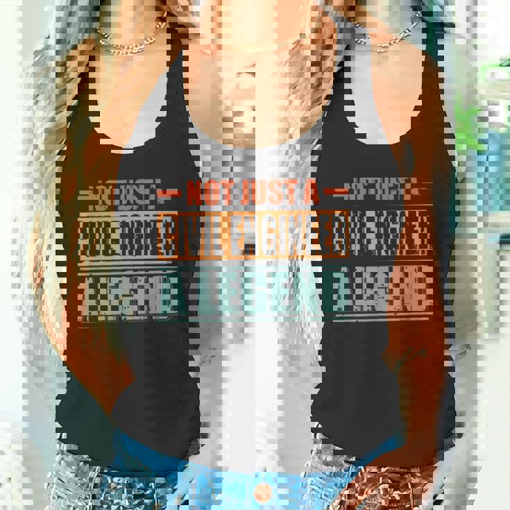 Quote Retro Civil Engineer タンクトップ