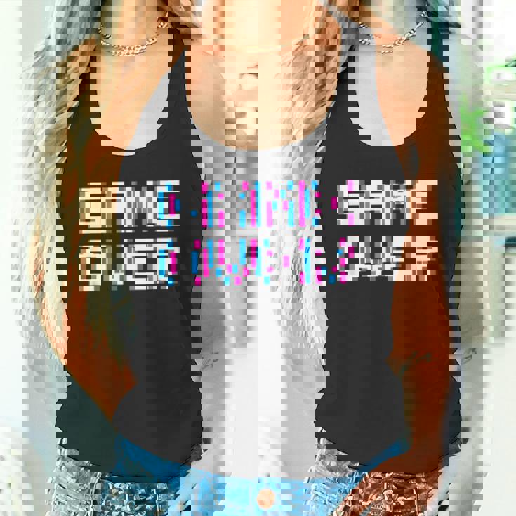 Game Over 8Bit ゲームオーバー 8ビットピクセル レトロヴィンテージビデオゲームグラフィック ゲーマー タンクトップ