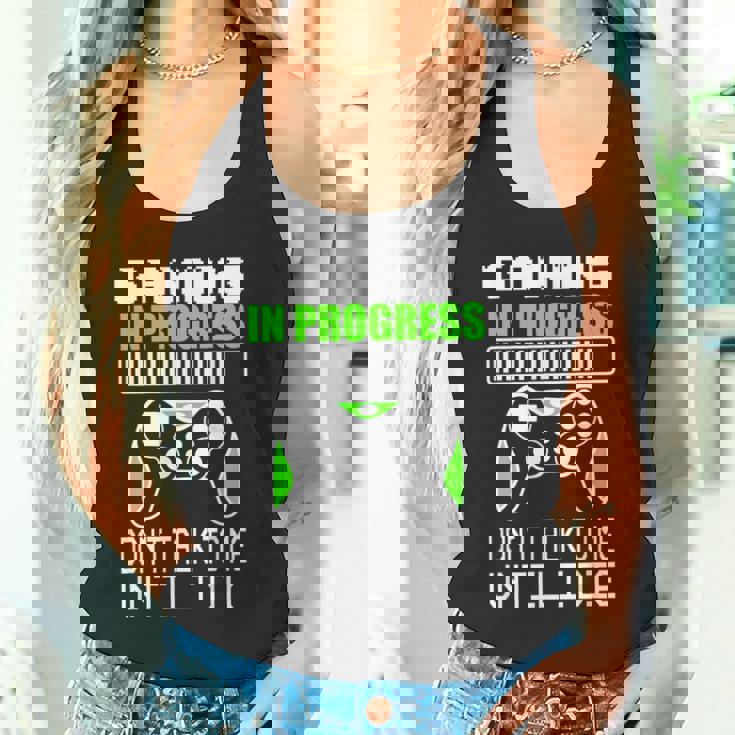 Gaming In Progress Don't Talk To Me Until I Die Gamer Camiseta sin mangas