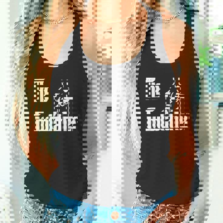 The Goodfather 父の日 ギフト グラフィック ホワイト タンクトップ