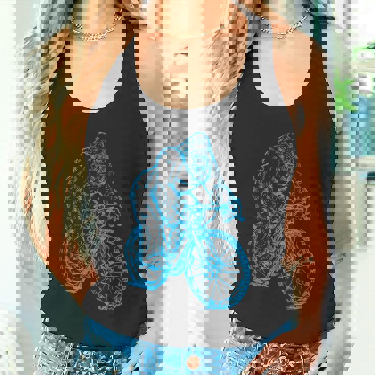 Gorilla サイクリング 自転車 クール モンキー おもしろい 動物 バイク タンクトップ