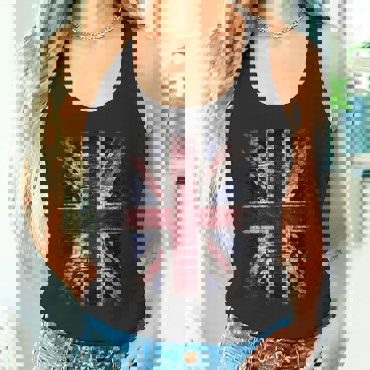 Grunge ユニオンジャック グラフィティ パンクスタイル タンクトップ