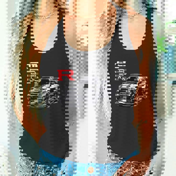 Gt R 34 レーシング ドラグ ドリフト Jdm Japan ストリートスポーツカー タンクトップ