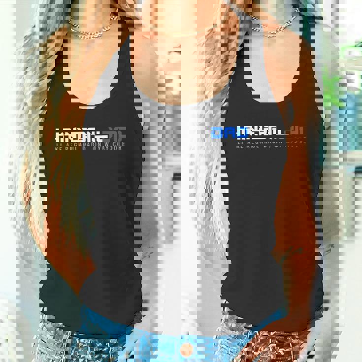 Handball Dad Only Way クーラー ハンドボール ファニースポーツ タンクトップ