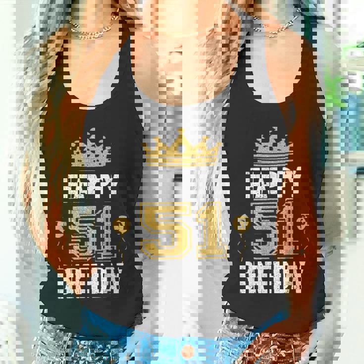 Happy 51St Birthday アイデア 51歳 男女用 タンクトップ