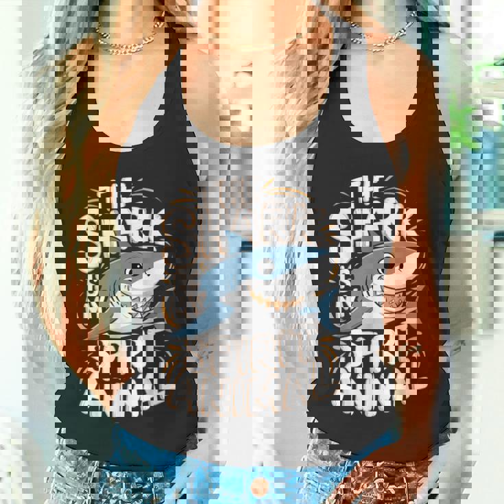 Thehark Is Mypirit アニマル 気まぐれなかわいいサメ タンクトップ